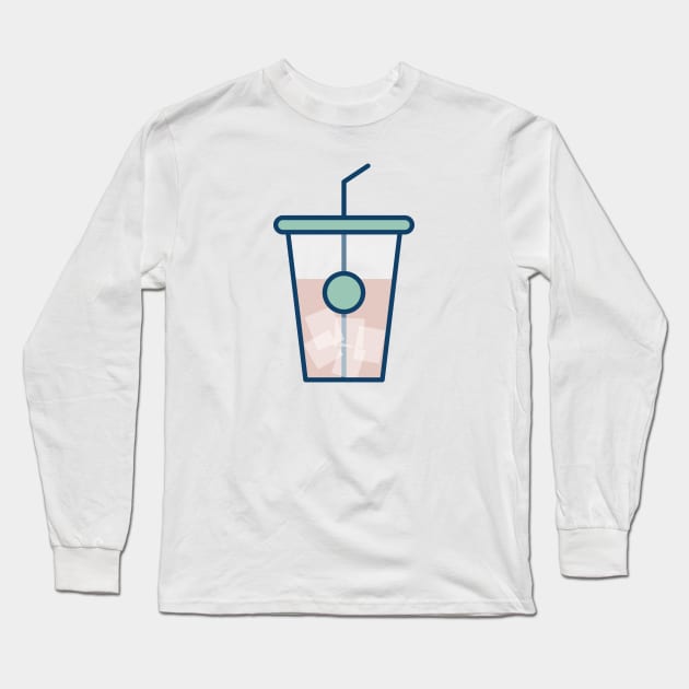 Iced Coffee Long Sleeve T-Shirt by _danielita